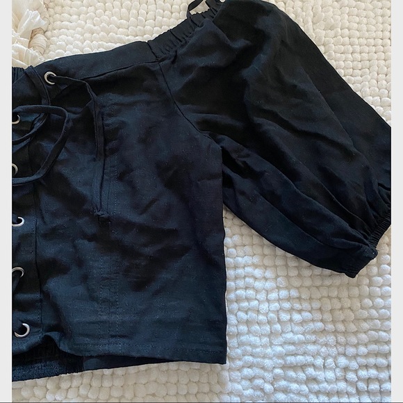 Drawstring Crop Top - Picture 2 of 5